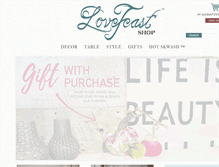 Tablet Screenshot of lovefeastshop.com